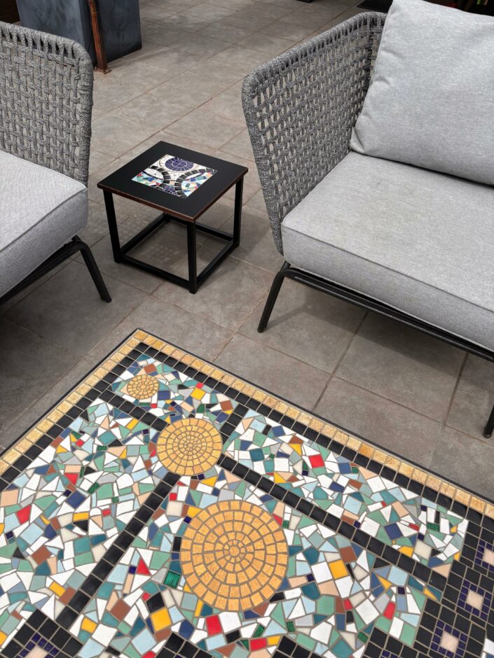 desserte extérieure en mosaïque